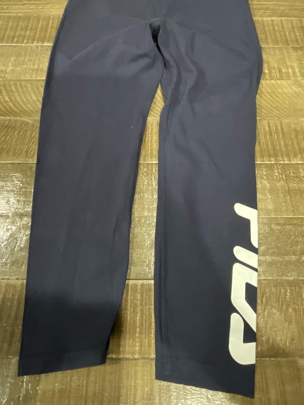 Fila Navy Leggings with White Logo Patch